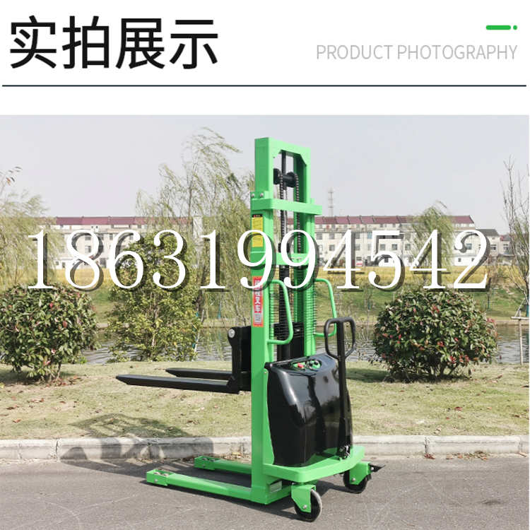 文山市电动叉车堆高车液压铲车电瓶1吨2吨站驾步行式小型全自动叉车